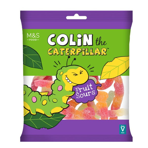 M&S Colin The Caterpillar Fruit Sours Gummy Sweets 170g