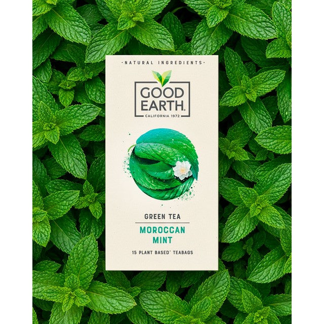 Good Earth Moroccan Mint & Green Tea teabags 15 count, UK version
