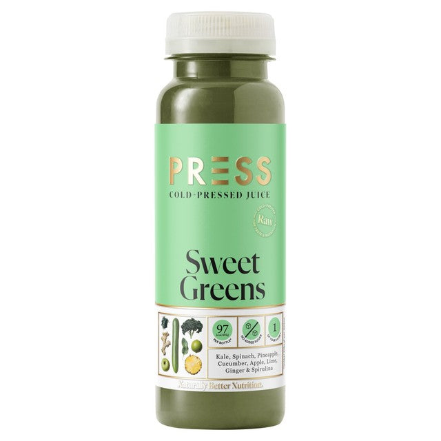PRESS Sweet Greens Saft 250ml, importiert aus Großbritannien
