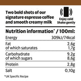 Starbucks Doubleshot Espresso Iced Coffee four pack (British brand)