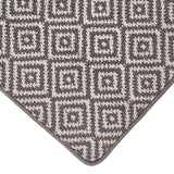 Mighty Mats Geo Loop Mat light grey white 50x75cm - British product