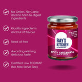Bay's Kitchen spicy arrabbiata sauce, imported from the UK