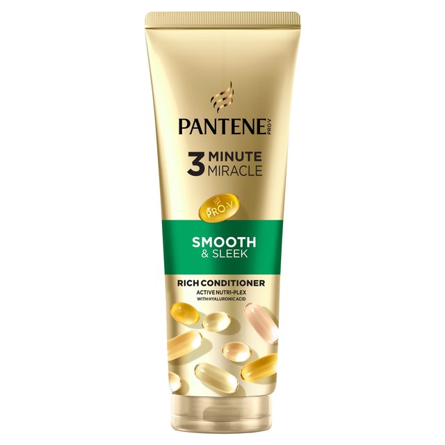 Pantene smooth & sleek deep conditioner 220ml, imported from the UK