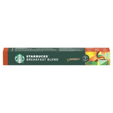 Starbucks Breakfast Blend coffee pods 10 capsules (British brand)