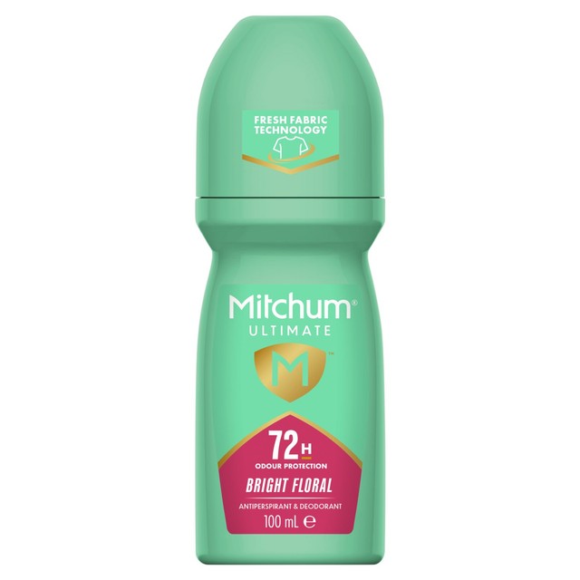 Mitchum Bright Floral roll-on deodorant - British product