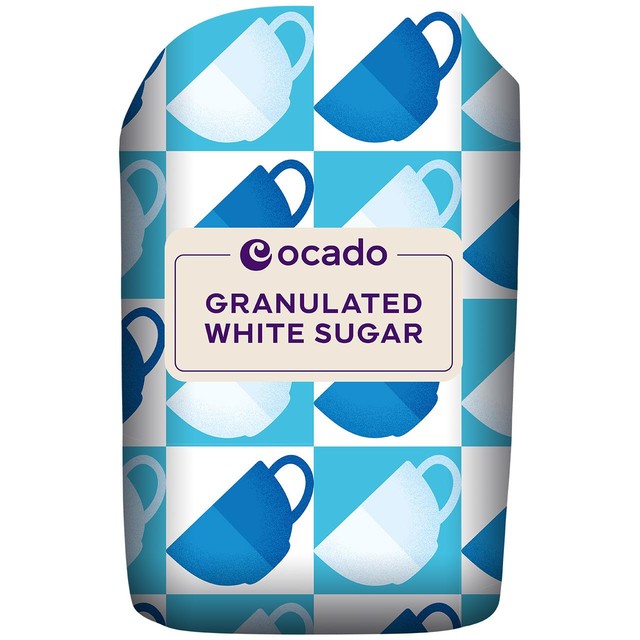 Ocado granulated white sugar 1kg, imported from the UK