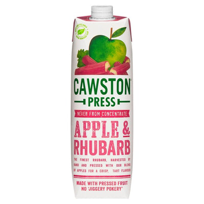 M&S Cawston Press Apple & Rhubarb Fruit Juice Drink 1L- Buy online at McGrocer