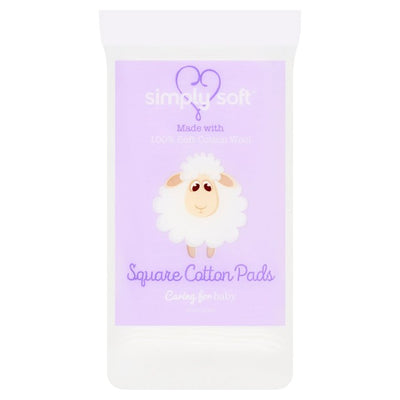 M&S Simply Soft Baby Square Pads Cotton Wool Pads 50 per pack- Buy online at McGrocer
