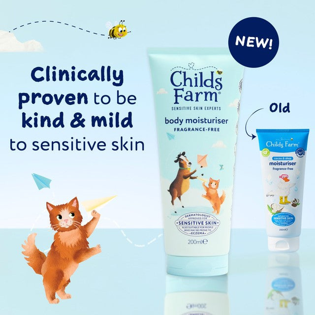 Childs Farm Fragrance-Free Moisturiser 200ml - British product