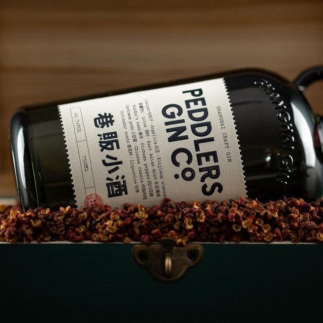 Peddlers Shanghai Craft Gin bottle - British product