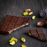 Willie's Cacao chocolate bar with pistachio and date 50g (British brand)