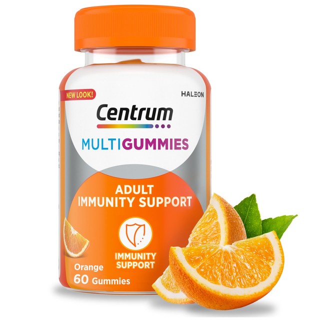 Centrum Immunity Support orange flavour gummy multivitamins 60 gummies - British product