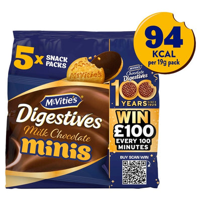 M&S McVitie's Chocolate Digestive Mini Biscuits 5-Pack- Buy online at McGrocer