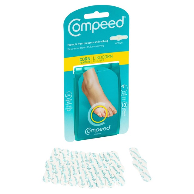 Compeed medium corn plasters 10 pack - British product