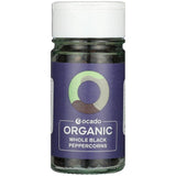 Ocado whole black peppercorns 40g, imported from the UK