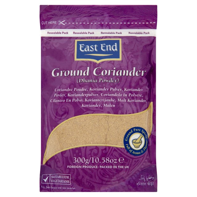 East End ground coriander powder 300g, UK version