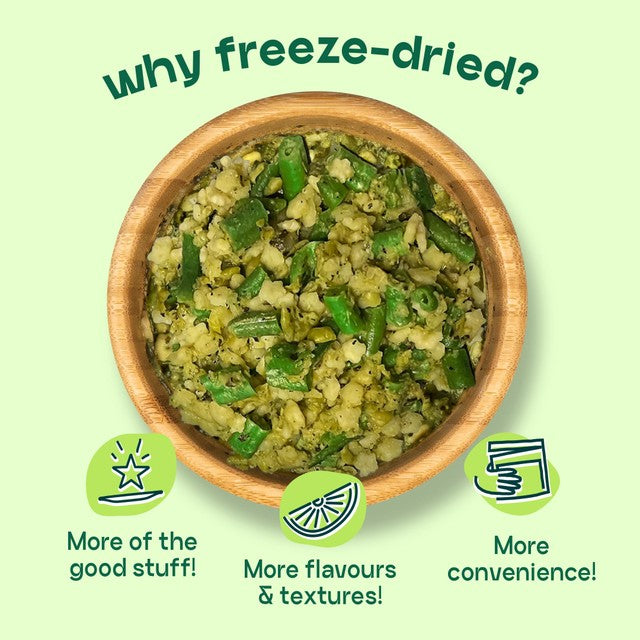 More Toddler Meals Super Green Pasta Stars toddler meal 150g (British brand)