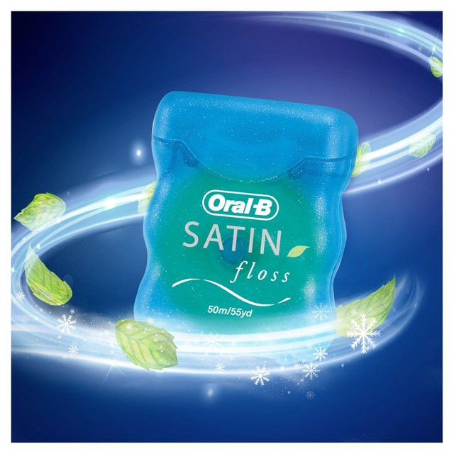 Oral-B Satin Mint dental floss 25m, imported from the UK