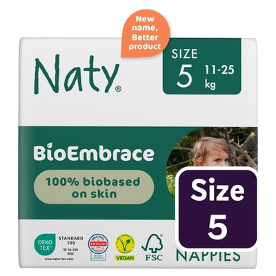 Pflanzliche & biobasierte Wegwerfwindeln Größe 5 für 11-25 kg