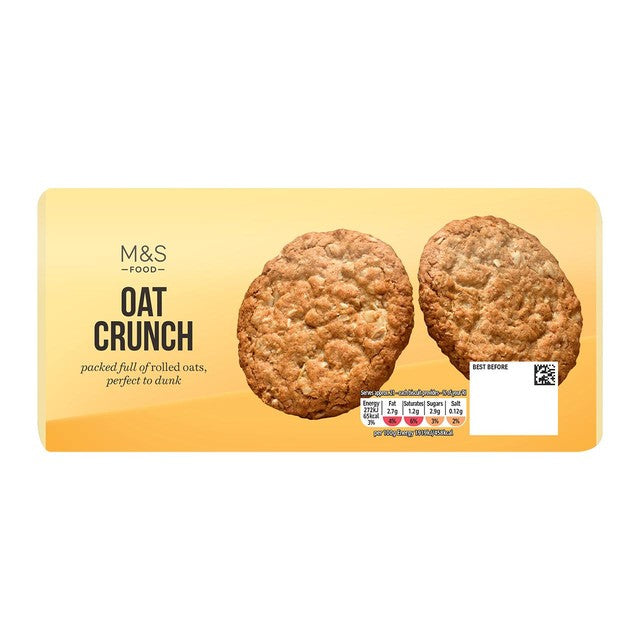 M&S Oat Crunch rolled oat biscuits 300g, imported from the UK