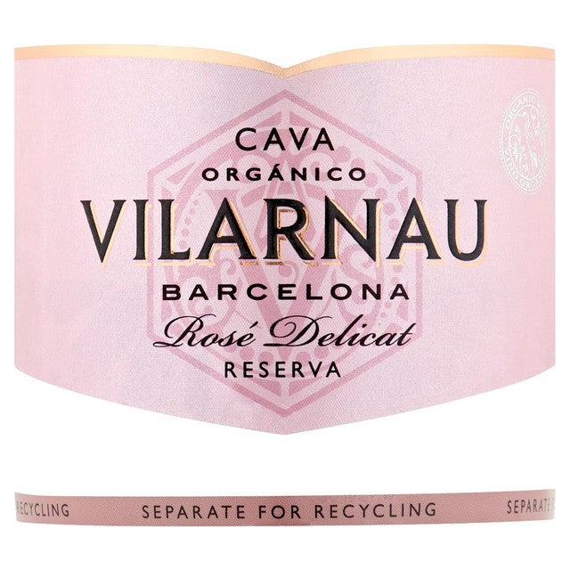 Vilarnau Rose Reserva Organic Cava 75cl (British brand)