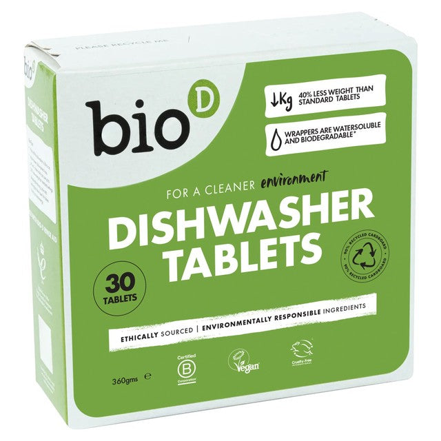 Bio-D dishwasher tablets 30 tablets - British product