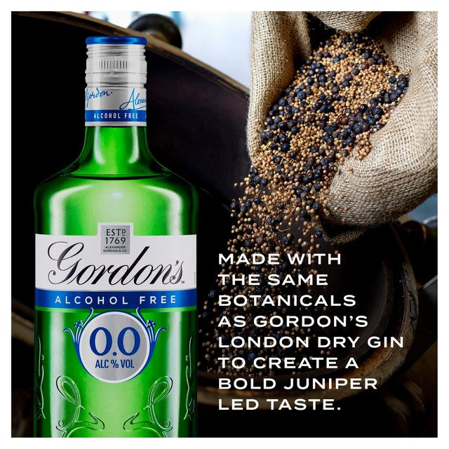 Alcool sans alcool Gordon's 0.0% 70cl, version britannique