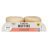 M&S English Muffins 4 per pack, imported from the UK