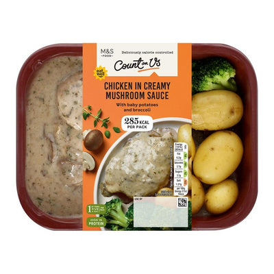 Plat préparé Poulet sauce aux champignons crémeuse M&S Count On Us 370g