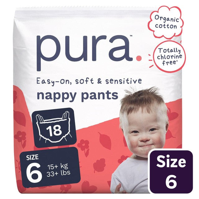 Pura nappy pants size 6, imported from the UK