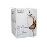 Mikasa Julie white wine glasses 16.5oz set of 4, imported from the UK
