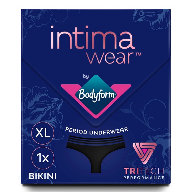 Bodyform Intimawear Bikini Period Pants Washable Black XL - British product