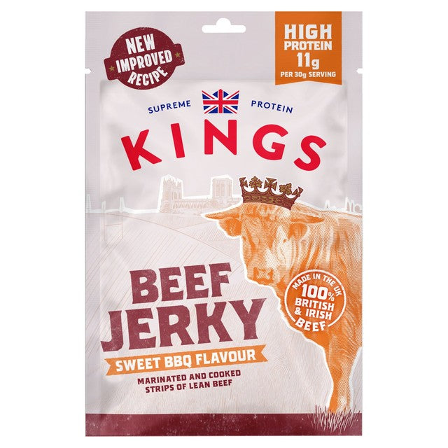 Kings Elite Snacks BBQ Beef Jerky 350g, UK version