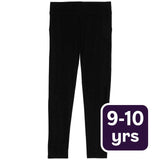 M&S girls cotton rich leggings black 9-10 years, imported from the UK