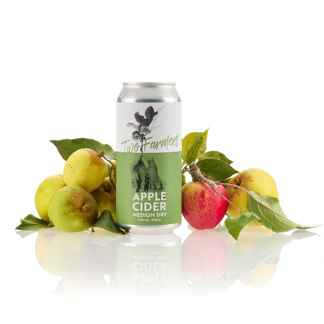 Two Farmers Apple Medium Dry cider 440ml (British brand)