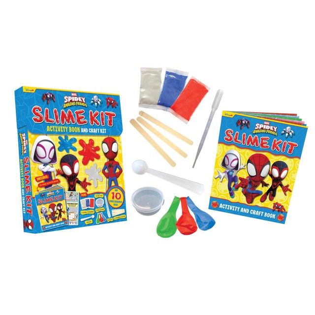 Igloo Books Marvel Spidey slime kit activity book craft set, UK version
