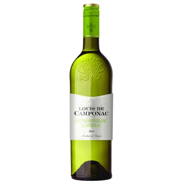 Les Grands Chais Louis De Camponac Sauvignon Blanc white wine 75cl, UK version