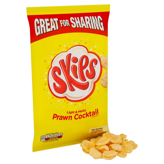 Skips Prawn Cocktail sharing crisps 65g (British brand)