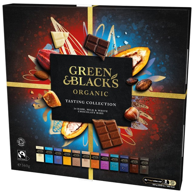 Green & Black's organic chocolate taste collection 24 bars (British brand)