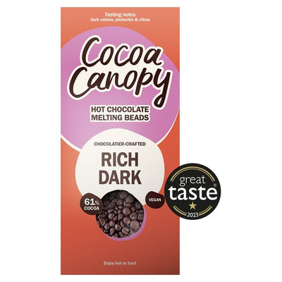 M&S Cocoa Canopy Rich Dark Crafted Hot Chocolate Beads 225g- Buy online at McGrocer