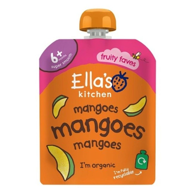 Ella's Kitchen Mangoes First Tastes baby food pouch 70g - British product