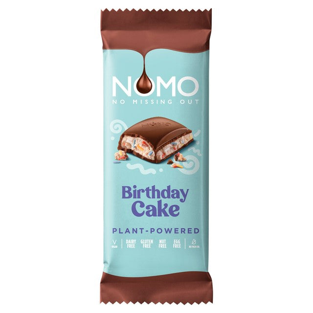 Nomo Birthday Cake XL bar 127g, imported from the UK