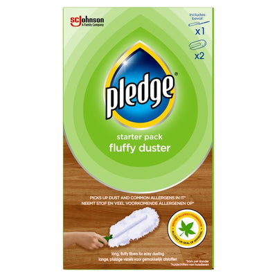 M&S Pledge Dust It Fluffy Duster Starter Pack with 1 Handle and 2 Refills- Buy online at McGrocer