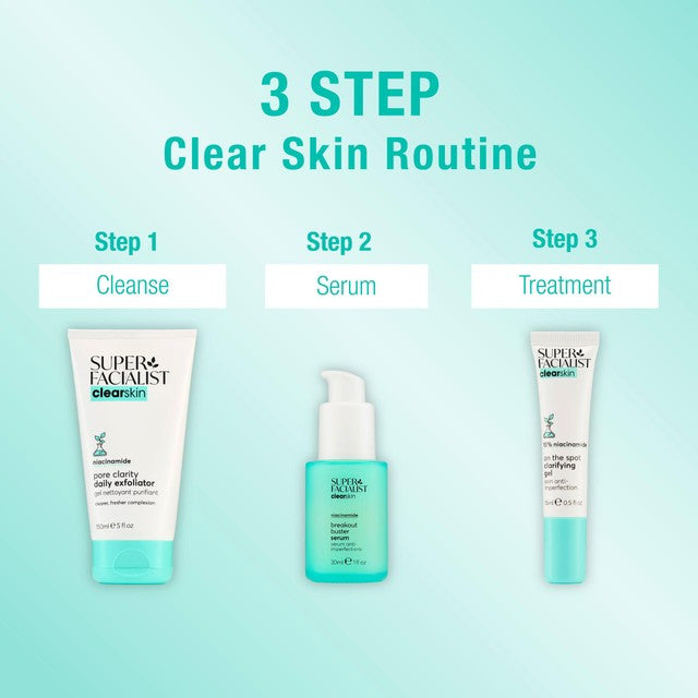 Super Facialist Clear Skin Pore Clarity Daily Exfoliator 150ml (British brand)
