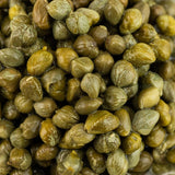 Realfoods by Organico organic capers in brine 100g, imported from the UK