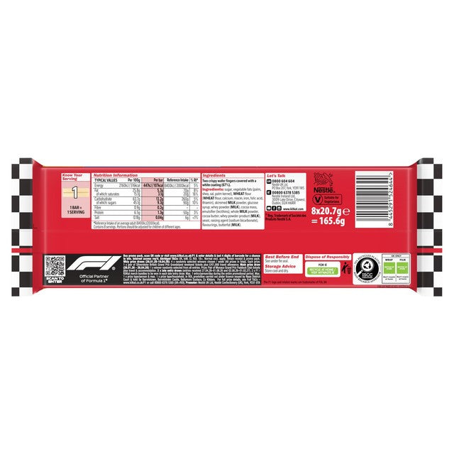 KitKat white chocolate 2 finger biscuit bar multipack, UK version
