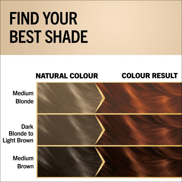 Schwarzkopf Light Copper Brown hair dye (British brand)