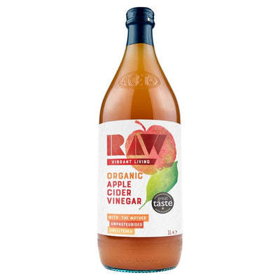 M&S RAW Health Organic Apple Cider Vinegar with Mother 1L- Buy online at McGrocer