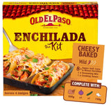 Old El Paso Cheesy Baked Enchilada Kit 663g, imported from the UK