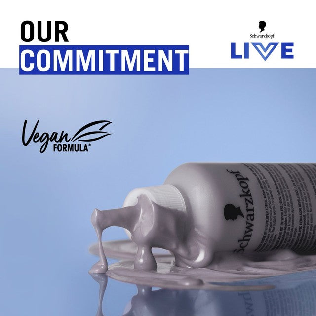Schwarzkopf LIVE Frosty Blonde permanent hair dye (British brand)